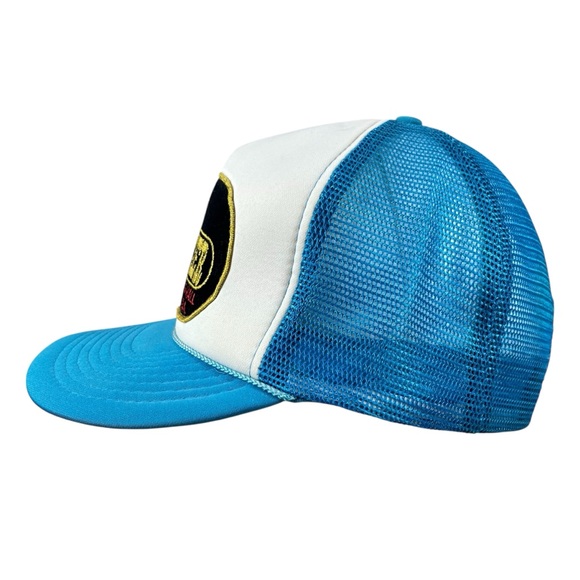 Vintage Frontier Hotel Las Vegas Trucker Hat Blue White Casino Patch - Picture 5 of 9